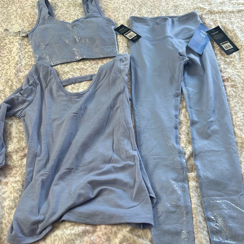 Marika light purple workout set size S NWT